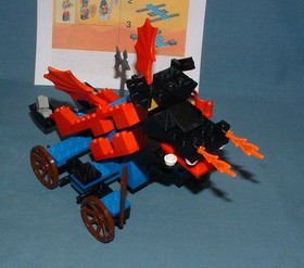 CASTLE, DRAGON KNIGHTS, DRAGON DEFENDER SET NO. 6043 - LEGO - 1994 - USED