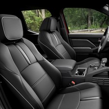 DiffCar  for Toyota Tacoma Seat Covers 2024 2025 2026 Gas Only , Faux Nappa