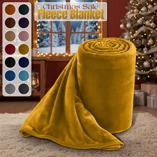 Christmas Fleece Blanket for Winter Soft Warm Throw for Sofa Bed Couch Twin Size
