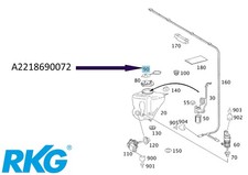Deckel für Wischwasserbehälter. CL W216, S-Klasse W221 *A2218690072*