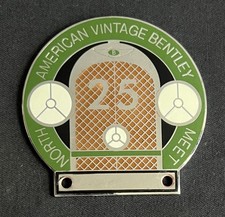BENTLEY NORTH AMERICAN VINTAGE 25TH MEET RADIATOR GRILLE CAR BADGE BAR EMBLEM