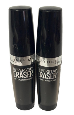 2~Maybelline New York Superstay Eraser Lip Color Remover 0.10 oz NEW