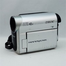 Sony Handycam DCR-HC52 MiniDV Camcorder 40x Optical SD LCD Silver Black