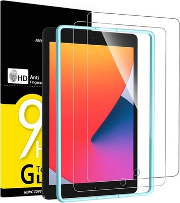 Neu C 2er Pack iPad 9 8 7 2021 2020 2019 10,2 Zoll Generation Displayschutzfolie Neu