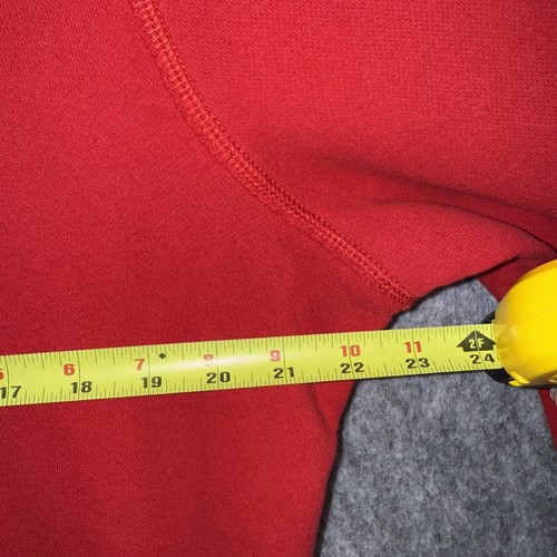 Vintage Abercrombie & Fitch Hoodie Herren XL Rot Spell Out Elch Logo Muskel Y2K - Bild 4 von 7