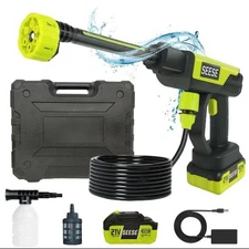 6-in-1 Cordless Power Washer Portable Pressure Washer 2x Batteries (2 Of Them)