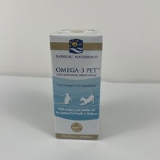 Nordic Naturals Omega-3 Pet, Unflavored - 2 oz - 304 mg Omega-3 Per One mL - Fis