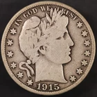 1915 D BARBER HALF DOLLAR FRESH FROM AN OLD COLLECTION -LOT CC-405