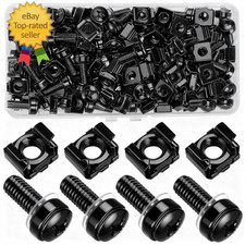 110 Pcs/55 Set Rack Mount Screws and Cage Nuts for Rack Mount Server Cabinet