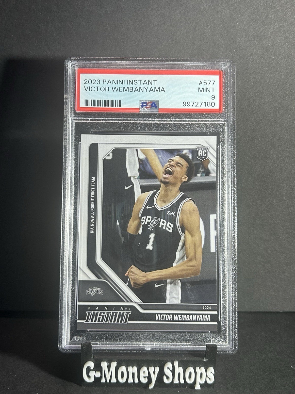 2023-24 Panini Instant All-Rookie Victor Wembanyama PSA 9 RC Spurs Rookie Card