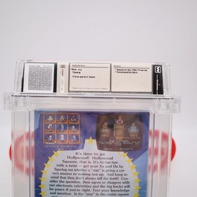 NES Nintendo HOLLYWOOD SQUARES - WATA GRADED 9.6 A NEW & Factory Sealed +H-Seam!