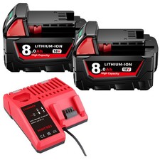 8.0AH Battery For Milwaukee For M18 18V Lithium-ion Extended Capacity 48-11-1860
