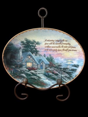 Thomas Kincade  Cottage By The Sea    Guiding Lights Collection