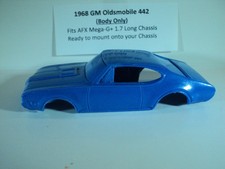 HO scale Slot Car Custom Resin body 1968 GM Blue Oldsmobile 442 Fits AFX