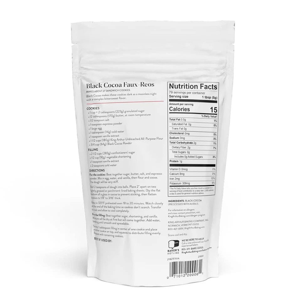 Cacao negro en polvo procesado holandés para hornear intenso sabor chocolate negro Foto 3 de 4