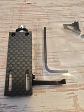 Carbon Fiber Headshell Azimuth Adjust 1 Lock Pin HSE23. Includes Hardware