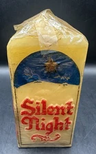VTG Jasco Silent Night Christmas Message Candle Bayberry Scent 3 Wise Men Emboss