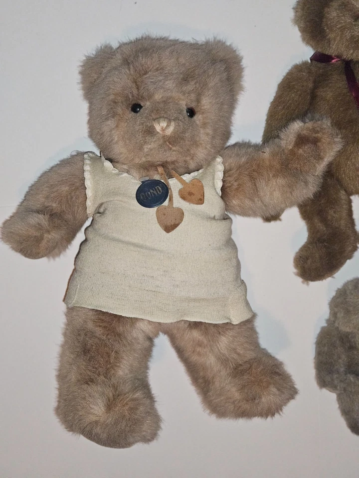 批量 3 件 毛绒熊。 1 Gund (1986) 和 2 Boyd (1990) 无撕裂或眼泪。 See Pics — 第 3/4 张图片
