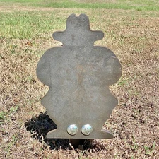 3/8AR500 8x12 AutoReset Cowboy Action - Spring Reactive Steel Shooting Target