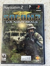 SOCOM 3 US NAVY SEALS PLAYSTATION 2 GAME AND MANUAL PLAY STATION PS2 COMPLETE