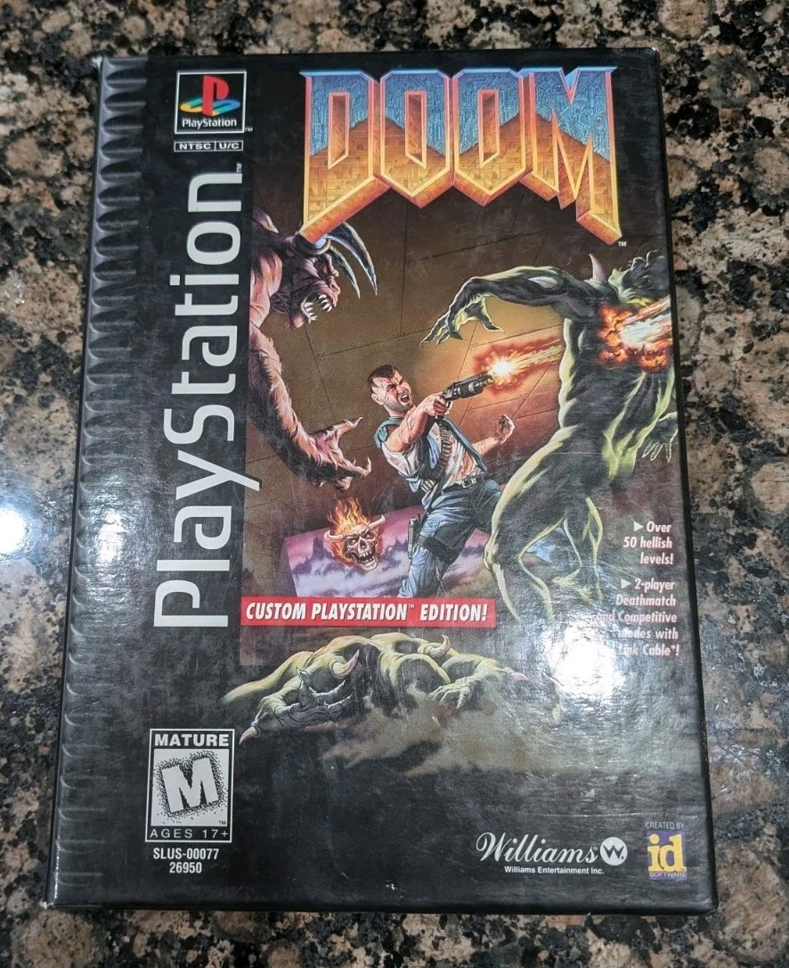 Final Doom Complet Sur PS1 – PAL Français, Boîte, Notice – Jeu De Tir Williams