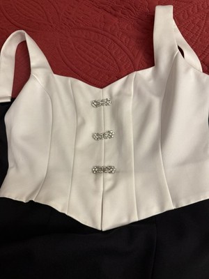 Rare Cachet Vintage Tuxedo Dress Old money style size 6 cocktail evening dress