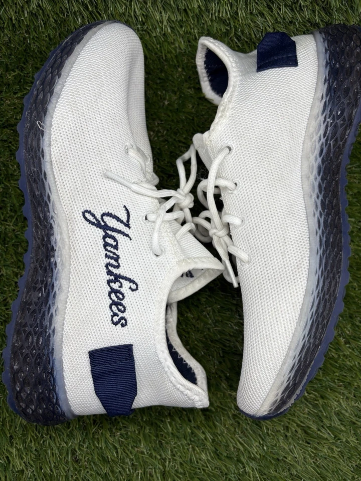 Para Hombres New York Yankees MLB FOCO Zapatos Parte Superior Baja Lona Talla 7 Blanco Tenis Foto 4 de 4
