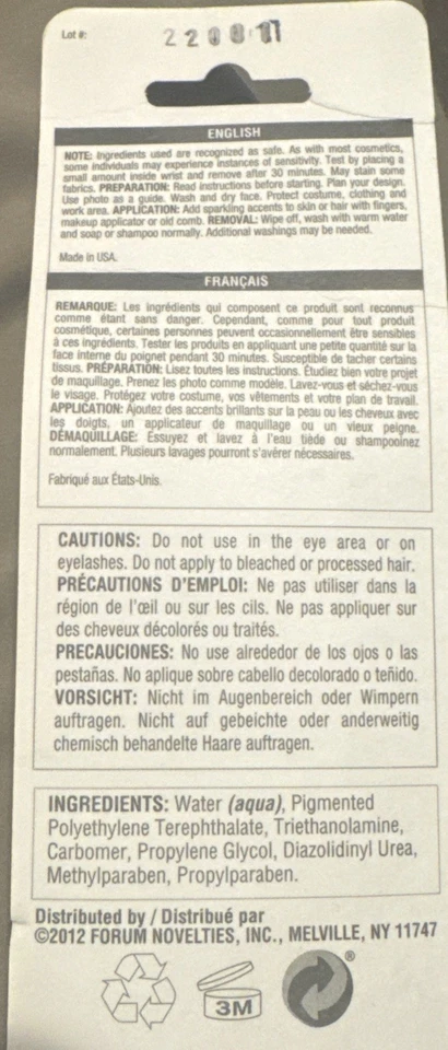 Disfraz Punk Naranja Neón Años 80 Brillo Maquillaje Talla Única Foto 2 de 2