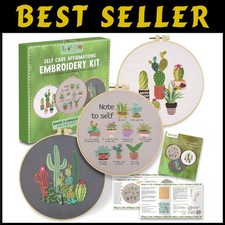 Complete Embroidery Set for Beginners - Cactus Design