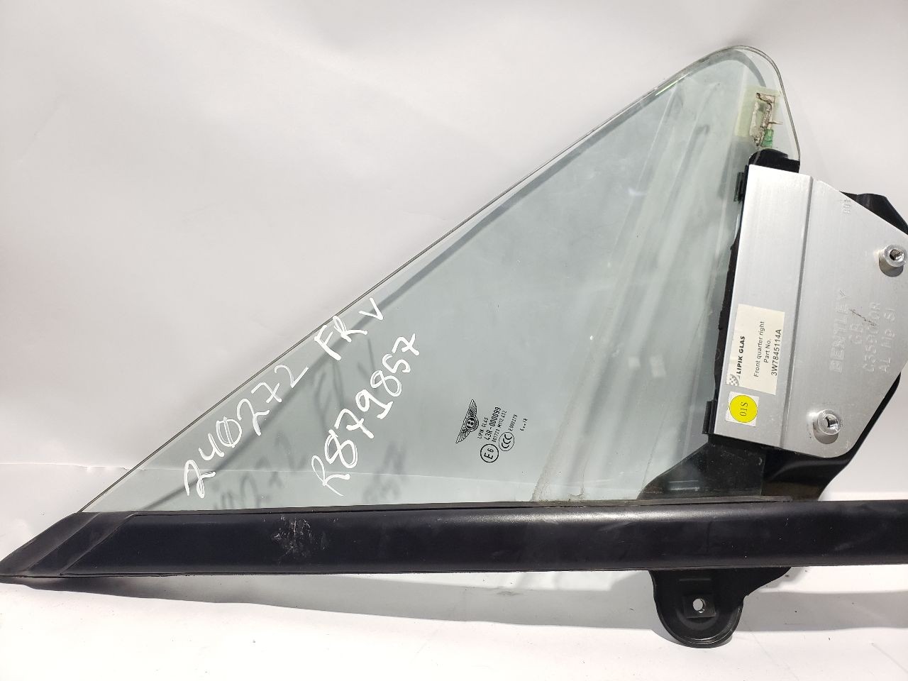 2007 2008 2009 2010 Bentley Continental GTC OEM Front Right Door Vent Glass
