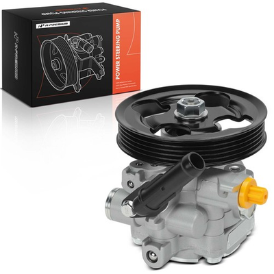 #ad #ad A Premium Power Steering Pump w Pulley amp; Hose Barb for Subaru Impreza 08 14 WRX $95.99