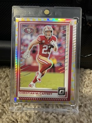 Panini 2025 Donruss Optic flex emoji SSP Christian McCaffrey 49ers  /199