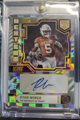   2025 Score- Next Era Nil Auto Ryan Wingo #NEN-RWO Ground Zero/25 (AU, RC)