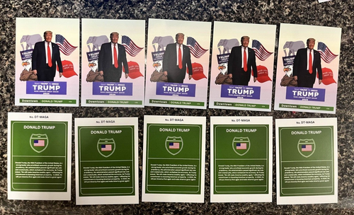 Lot of 10 Downtown Custom 2024 Donald Trump Cards DT-MAGA - Picture 2 of 2