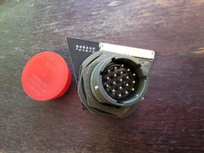 LOT OF 10 New Amphenol Circular MIL Spec Connector With Board Attached, See Pics