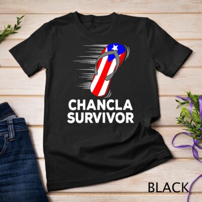 Chancla Survivor Puerto Rico Funny Spanish Joke Gift Idea T-Shirt Unisex T-shirt