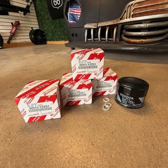 (10) Filtro de aceite de motor de fábrica Toyota OEM 90915-YZZS1 13-17 FR-S 86 con juntas Foto 3 de 4