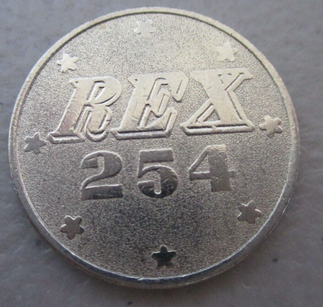 Rare Token - Pachinko REX 254 - JAPAN 25MM U.S. QUARTER SIZE | eBay