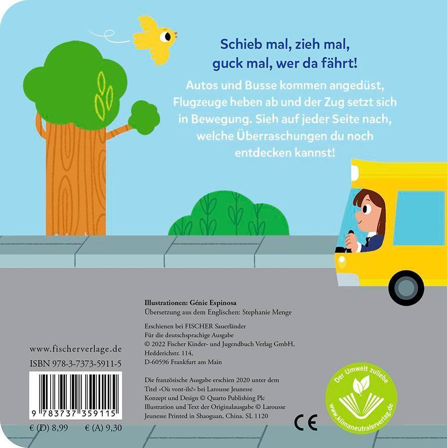 Thumbnail - Mein Schieb & Guck-mal-buch: Wer Fährt Denn Da? | Genie Espinosa |