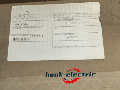 2301A 9905-026 WOODWARD Speed Controller New Fastshipping DHL 1-Year Warranty !
