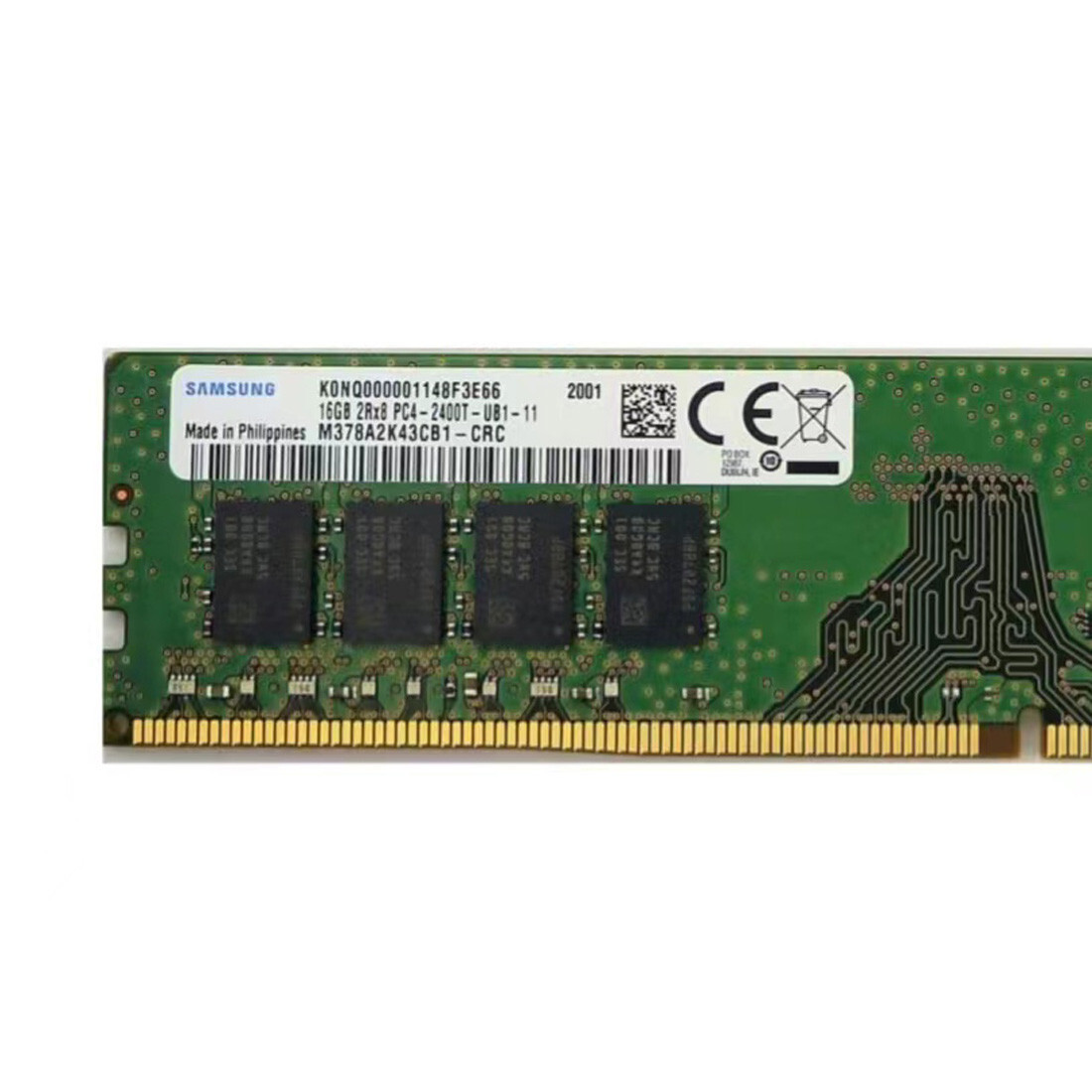 Samsung 16GB DDR4-2666 PC4-21300 2Rx8 Non-ECC UDIMM Desktop
