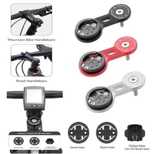 Road Bike Handlebar Extension Computer Mount Holder For Garmin / Bryton / Cateye