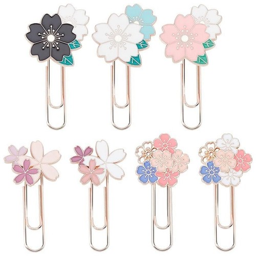 Lot De 100 Trombones En Forme De Fleur - Galvanisés - Décoratifs Pour Bureau, École - Avec Boîte - 10