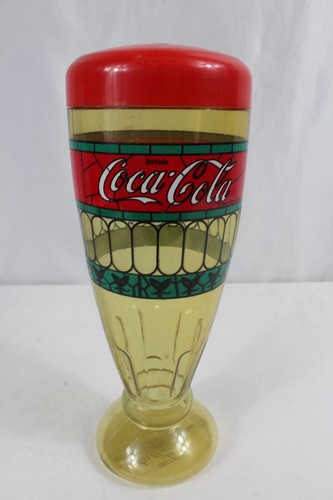 COCA COLA Collectable Tumbler Plastic Coke Drink Bottle Cup missing straw - Picture 2 of 7