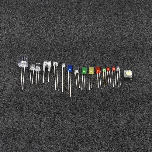 Diodos LED de 3-10 mm de luz redonda/sombrero de paja/plano/rectángulo/piranha transparente/difuso - Imagen 6 de 129