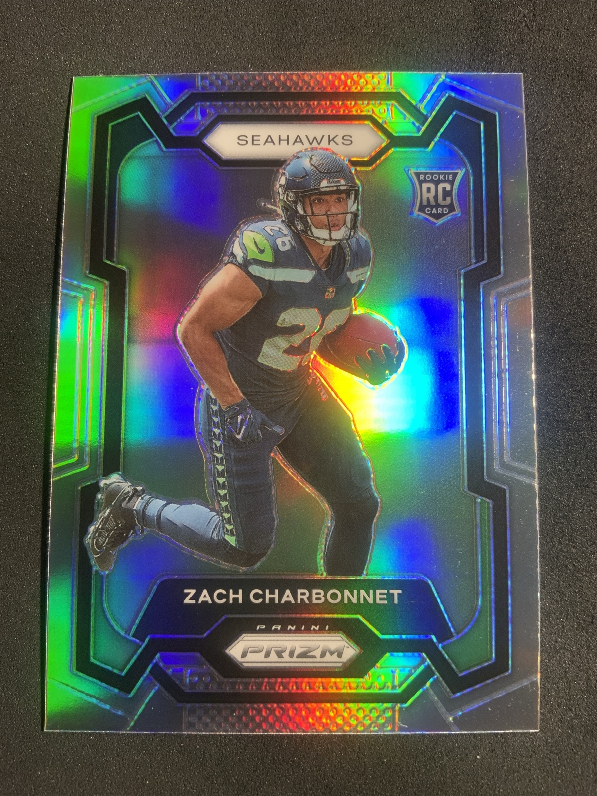 2023 Panini Prizm Zach Charbonnet Rookie Silver Prizm #392 SEATTLE SEAHAWKS