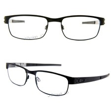 Oakley METAL PLATE OX5038-0555 Titanium Matte Black size 55/18/140 Eyeglasses