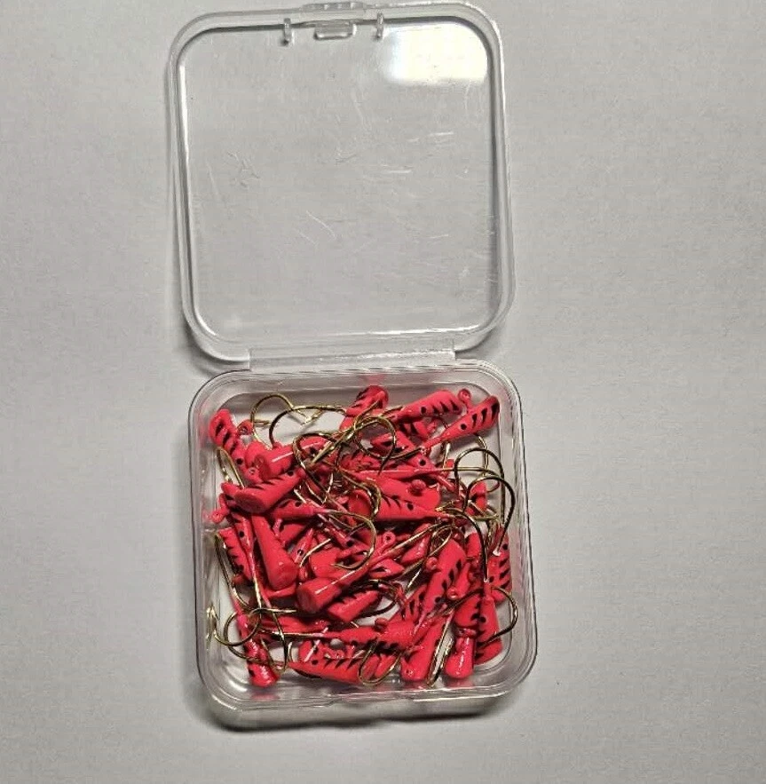 50 piezas 1/16 oz Shad Dart Plomo Plantilla Cabezas Ganchos de Pesca Crappie Panfish Bass Señuelos Foto 4 de 4