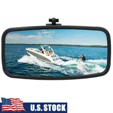 HEAVY DUTY 7"X14" Rearview Mirror w/adj Square Bracket for Boat Skiing Wakeboard