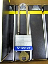 🔥5) NEW MASTER LOCK SPECIAL USE PADLOCK WITH 1 KEY 7LJ INDIVIDUALLY KEYED BOX/5